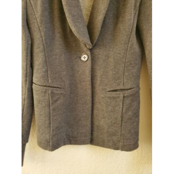 A|X Armani Exchange Women's Fitted‎ Blazer Jacket Grey Knitted Size XS w/… - Picture 2 of 8